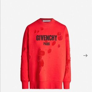 Givenchy distressed logo / crewneck